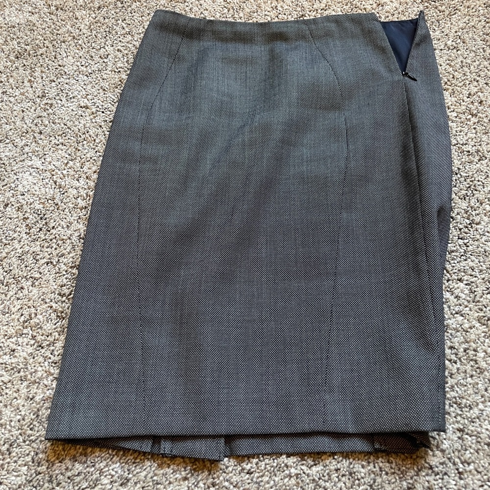 Heather gray pencil skirt